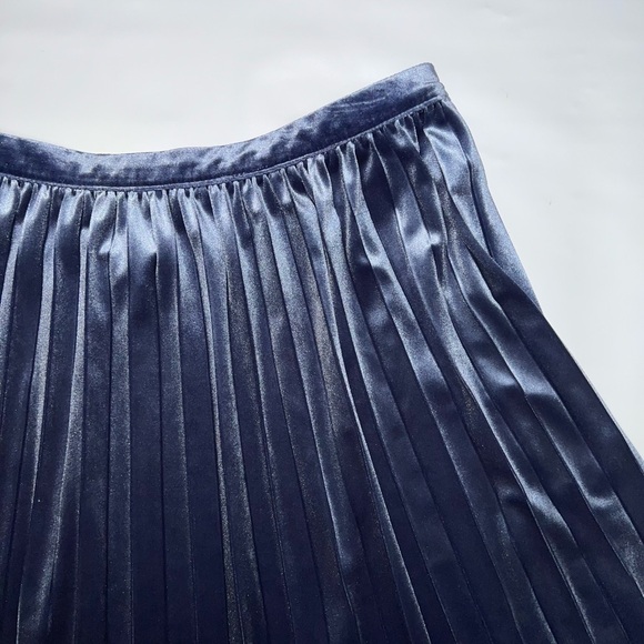 Worthington Skirt Women’s 12 Petite Blue Polyester Blend Elastic Waist NWT - Picture 5 of 12